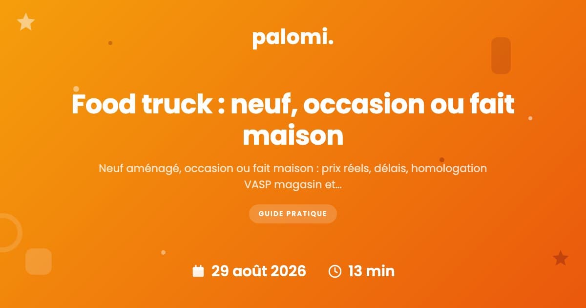 Food truck : acheter neuf, d'occasion ou l'aménager ?