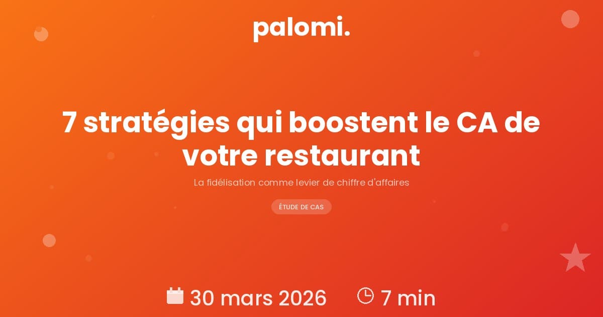 Fidélisation en restaurant : 7 stratégies qui augmentent votre chiffre d'affaires